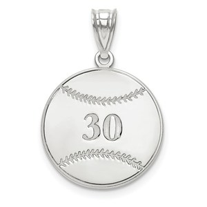 Personalized Baseball Round with Any Number
