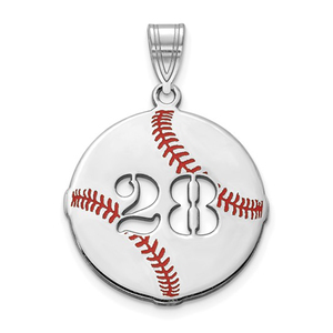 Customized Round Cut Out Baseball Number Disc
