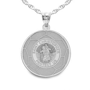 Exclusive Saint Christopher Soccer Medal