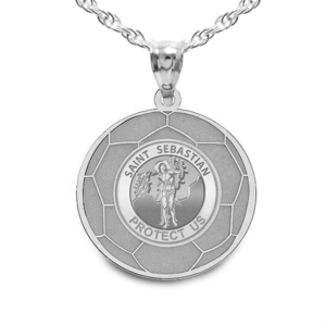Exclusive Saint Sebastian Soccer Medal