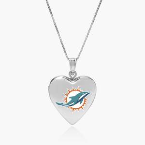 Miami Dolphins Heart Locket
