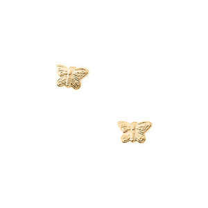 14K Yellow or White Gold Children s Butterfly Earring