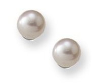Sterling Silver Children s Pearl  Post Earrings