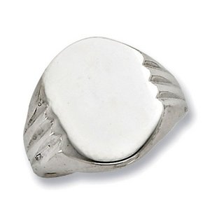 Sterling Silver Women s Oval Signet Ring