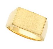 14K Gold Women s Rectangle Signet Ring