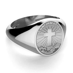 Confirmation Cross Religious Ring