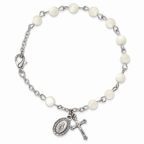 Rosary pearl bracelet Clearance