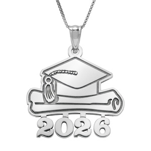 Graduation Cap 2026 w Diploma Pendant