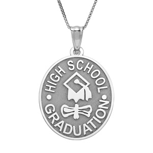High School Graduation Oval Pendant