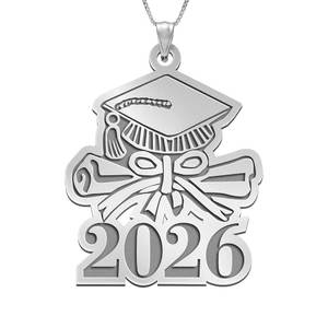 Graduation Cap 2026 w Diploma Pendant