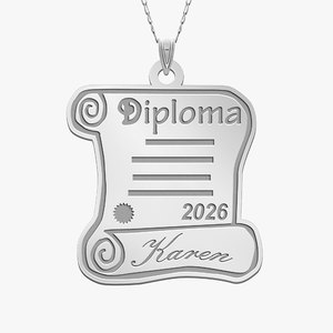 26  Personalized Graduation Diploma Pendant