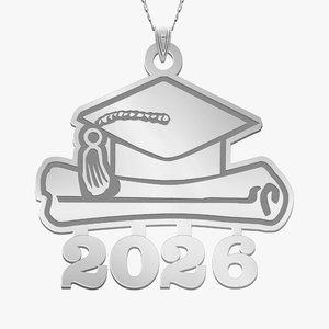 Graduation Cap 2026 w Diploma Pendant
