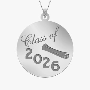 Class of 2026   Round Graduation Charm or Pendant