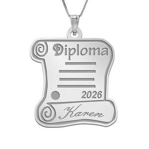 26  Personalized Graduation Diploma Pendant