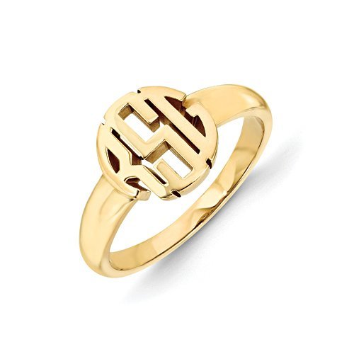 brook and york Personalized Charlie Initial Monogram Signet Ring - 20372313  | HSN