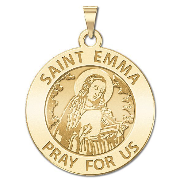 PicturesOnGold.com Saint Petka Religious Medal 1 Inch Size of a Quarter in Solid 14K Yellow Gold 