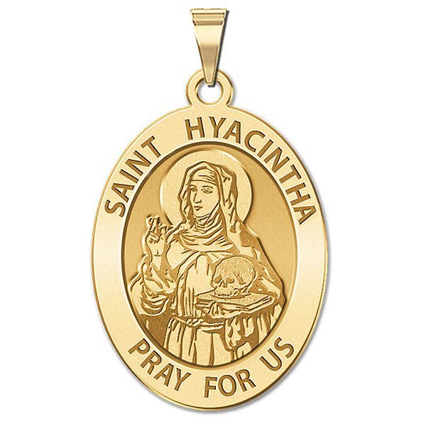 Saint Hyacintha Mariscotti OVAL Religious Medal "EXCLUSIVE" PG88201