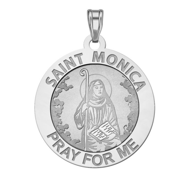 Exclusive Saint Monica Pray For Me Medal Pg86938 - St Monica Pendant Gold
