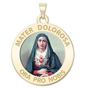 Mater Dolorosa Religious Medal  Color EXCLUSIVE 