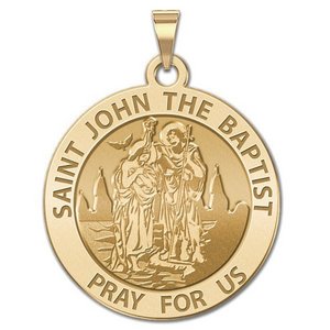 Saint John the Baptist Religious Medal  EXCLUSIVE 