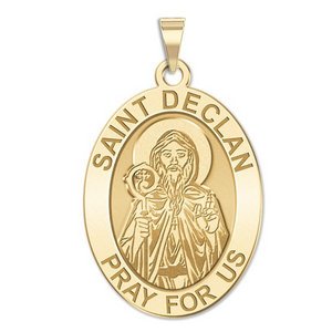 Saint Declan Oval Religious Medal  EXCLUSIVE 