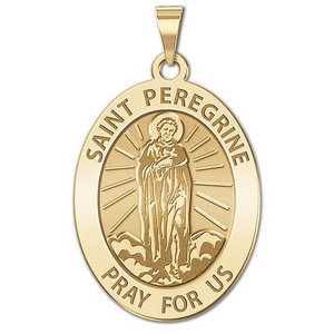 Saint Peregrine   OVAL  EXCLUSIVE 