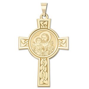 Saint Joseph Cross Religious Medal   EXCLUSIVE 