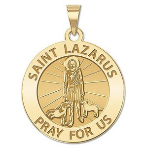 Saint Lazarus Religious Medal   EXCLUSIVE 