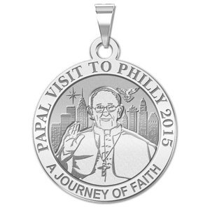 Pope Francis Papal Philadelphia  PA Visit 2015    A Journey of Faith  Embossed Medal