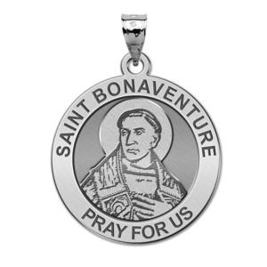 Saint Bonaventure Round Religious Medal  EXCLUSIVE 