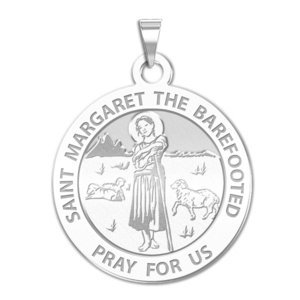 Saint Margaret the Barefooted Religious Medal  EXCLUSIVE 