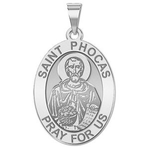 Saint Phocas Medal  OVAL  EXCLUSIVE 