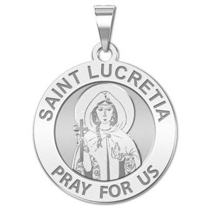 Saint Lucretia Religious Medal  EXCLUSIVE 