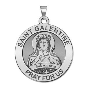 Saint Galentine Round Religious Medal  EXCLUSIVE 