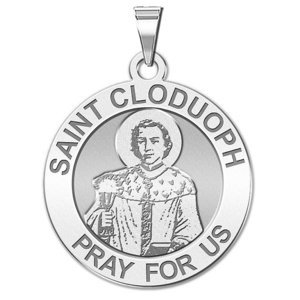 Saint Cloduoph Round Religious Medal    EXCLUSIVE 
