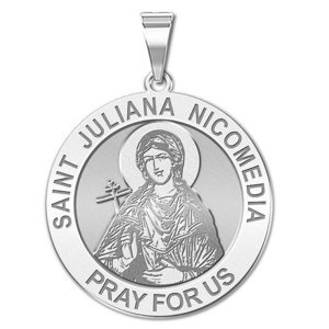 Saint Juliana Nicomedia Religious Medal   EXCLUSIVE 