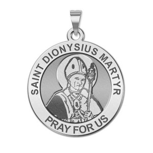 Saint Dionysius Martyr Round Religious Medal