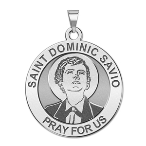 Saint Dominic Savio Round Religious Medal  EXCLUSIVE 
