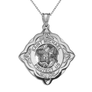 Saint Michael Cathedral Round Religious Medal   EXCLUSIVE 