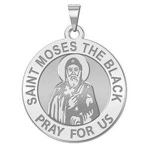 Saint Moses the Black Religious Medal   EXCLUSIVE 