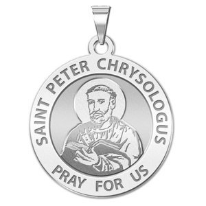 Saint Peter Chrysologus Religious Medal  EXCLUSIVE 