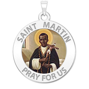 Saint Martin de Porres Religious Medal Color