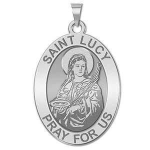 Saint Lucy Religious Medal   EXCLUSIVE 