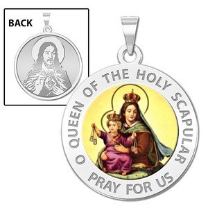 Scapular Religious Medal  Color EXCLUSIVE 