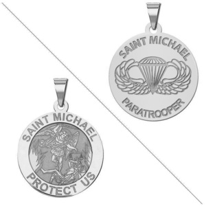 Saint Michael Double Sided Paratrooper Medal