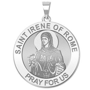 Saint Irene of Rome Religious Medal  EXCLUSIVE 