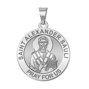 Saint Alexander Sauli Round Religious Medal  EXCLUSIVE 