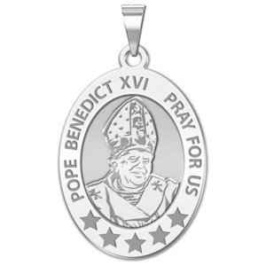 Pope Benedict XVI Oval Religious Medal  EXCLUSIVE 