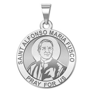 Saint Alfonso Maria Fusco Round Religious Medal  EXCLUSIVE 