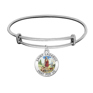 Saint Lazarus Expandable Color Religious Bracelet